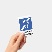 聴覚障害者サポートバッジ バッジ (手持ち)