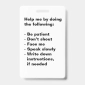 聴覚障害者サポートバッジ バッジ (裏面)