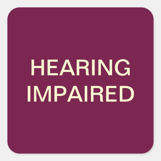 聴覚障害者用グラフラベル スクエアシール (正面)