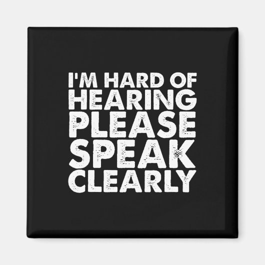 聴覚障害者用ASL標識懸命 マグネット (正面)