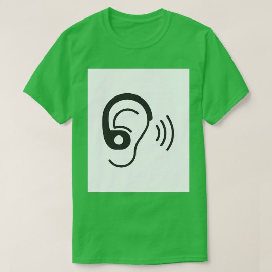 聴覚障害者2 Tシャツ (デザイン正面)