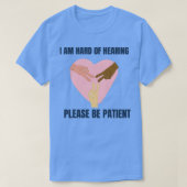 聴覚障害者77 Tシャツ (デザイン正面)