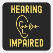 聴覚障害者 スクエアシール (正面)