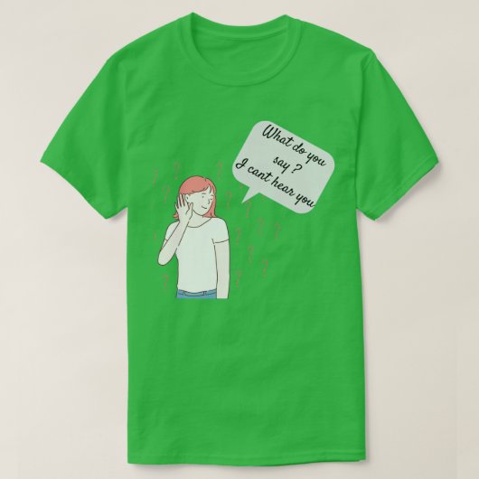 聴覚障害者C 1 Tシャツ (デザイン正面)