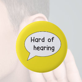 聴覚障害認識度ピンバッジの懸命 缶バッジ