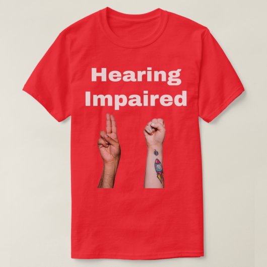 聴覚障害3 1 Tシャツ (デザイン正面)