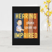 聴覚障害 カード (黄色い花)