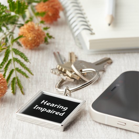 聴覚障害 キーホルダー (側面)