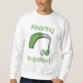 聴覚障害 スウェットシャツ (正面)