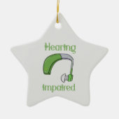 聴覚障害 セラミックオーナメント (正面)
