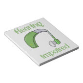 聴覚障害 ノートパッド (アングル)