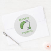 聴覚障害 ラウンドシール (封筒)