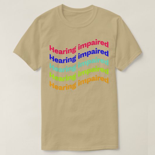 聴覚障害x5 tシャツ (デザイン正面)