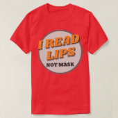 聴覚障読害唇 Tシャツ (デザイン正面)