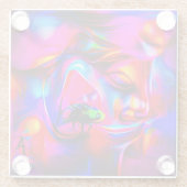 聴覚2 ガラスコースター (裏面)