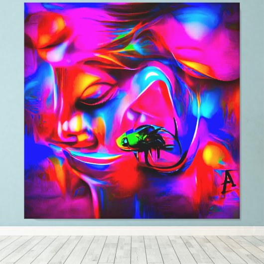 聴覚2 キャンバスプリント (インサイチュ (ウッドフロア))