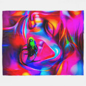 聴覚2 フリースブランケット (正面(横))