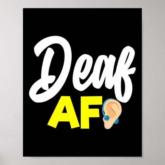 聴覚 – ろう者 – 聞こえない – ろう者認識度A ポスター (正面)