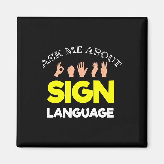 聴覚 – ろう者 – 聞こえない – ろう者認識度A マグネット (正面)