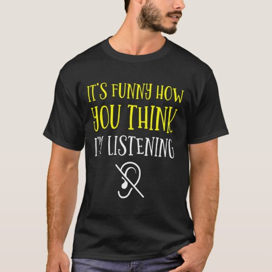 聴覚 – ろう者 – 聞こえない – ろう者認識度A Tシャツ (正面)