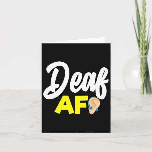 聴覚 - 聴力障害 - 聞こえない - 聴覚障害啓発A カード (正面)