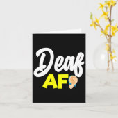 聴覚 - 聴力障害 - 聞こえない - 聴覚障害啓発A カード (黄色い花)