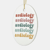 聴覚 |聴覚士レトロ セラミックオーナメント (左)
