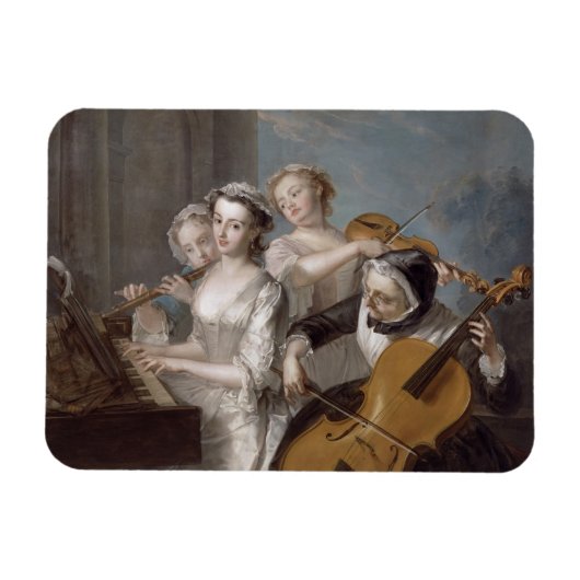 聴覚c.1744-7 (キャンバス油) マグネット (横)