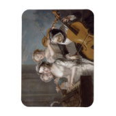 聴覚c.1744-7 (キャンバス油) マグネット (縦)