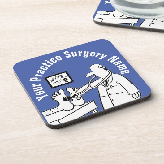 聴診器おもしろいコースター付き医師 コースター (左側)