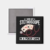 聴診器おもしろいナースドクター病院ユーモア マグネット (正面/裏面)