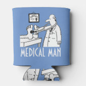 聴診器おもしろい検査足付き医師 缶クーラー (裏面)