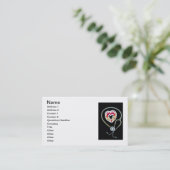 聴診器および丸薬 名刺 (スタンド正面)