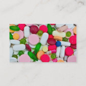 聴診器および丸薬 名刺 (裏面)