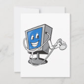 聴診器でモニターする招待状 招待状 (正面)