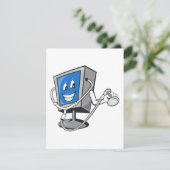 聴診器でモニターする招待状 招待状 (スタンド正面)