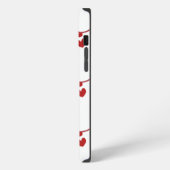 聴診器とハートモノグラム iPhoneケース (左側面)