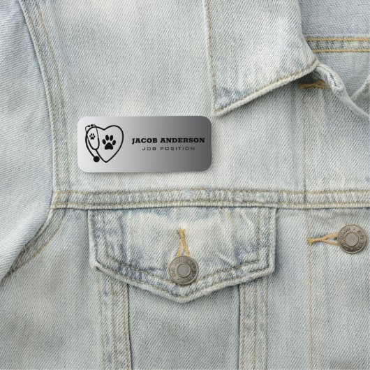 聴診器とポープリント 名札 (インサイチュ)