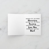 聴診器のグリーティングカード 看護師 LPN RN ホワイトコート カード (内部)