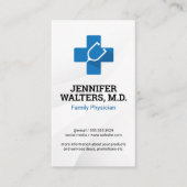 聴診器のロゴ | 医師 名刺 (正面)