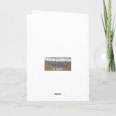 聴診器の医者の補助卒業カード カード (裏面)