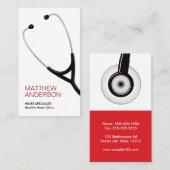 聴診器の医者 名刺 (正面/裏面)