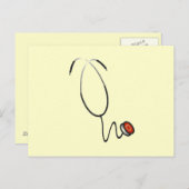 聴診器のTシャツおよびギフト ポストカード (正面/裏面)