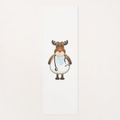 聴診器を備えた医療用スクラブトップトインデナナース ヨガマット (正面)