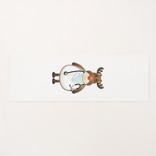 聴診器を備えた医療用スクラブトップトインデナナース ヨガマット (正面(横))