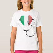 聴診器イタリアンのハート Tシャツ (正面)