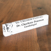 聴診器カスタム医 デスクネームプレート (側面)