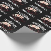 聴診器ジおもしろいョークナースドクターホスピタルユーモア ラッピングペーパー (角)