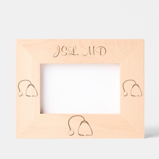 聴診器ドクターナースヘルスケアレーザー レーザー彫刻フレーム (正面)