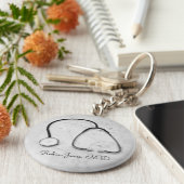 聴診器ドクトスナース病院4Ann キーホルダー (側面)